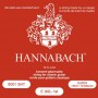 Hannabach 800SHT Red SILVER PLATED Комплект струн для классической гитары, посеребренные