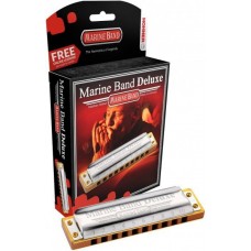 HOHNER Marine Band Deluxe 2005/20 B (M200512X) - губная гармошка - Richter Classic, корпус дерево. 