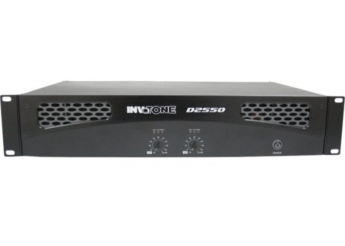 INVOTONE D2550 - цифровой двухканальный усилитель мощности 2*340Вт.RMS /8 Ом, 2*550Вт. RMS/4 Ом.