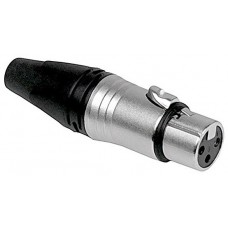 INVOTONE XLR3F500/BK - разъём XLR 3Р,  кабельный, мама, корпус металл/ пластик