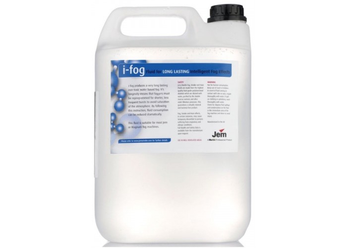 Martin I-Fog Fluid - жидкость долгого рассеивания для всех типов генераторов дыма, 5л