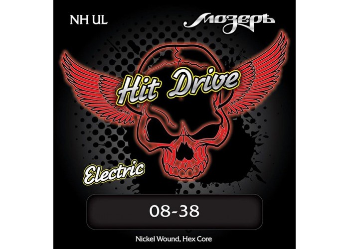 Мозеръ NH-UL Hit Drive Ultra Light Комплект струн для электрогитары, 8-38