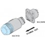 Neutrik NAC3MPA-1 - панельный разъем PowerCon, входной (син), 20A/250В