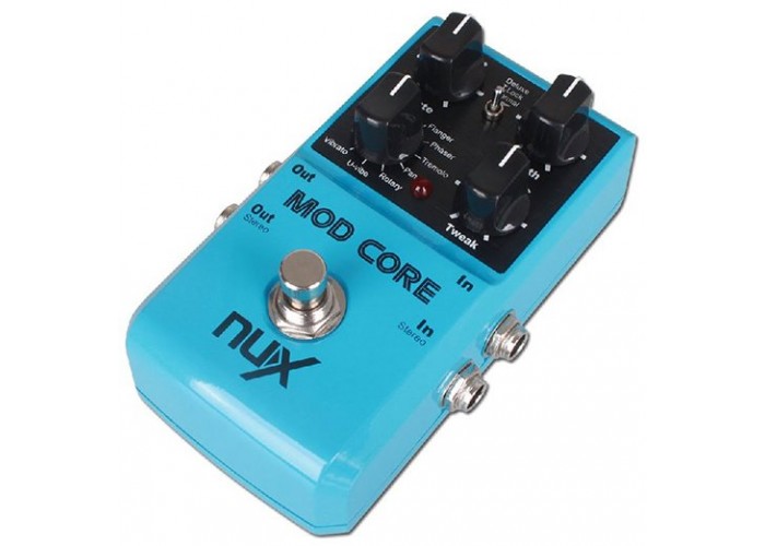 NUX MOD CORE DELUXE - педаль эффектов Chorus, flanger, phaser, tremolo, rotary, pan, u-vibe