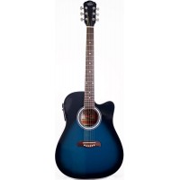 Oscar Schmidt OD45CEBLBPAK электроакустическая гитара Blue Burst