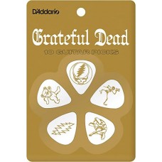 PLANET WAVES 1CWH4-10GD2 Grateful Dead Медиаторы, белые, 10шт, средние