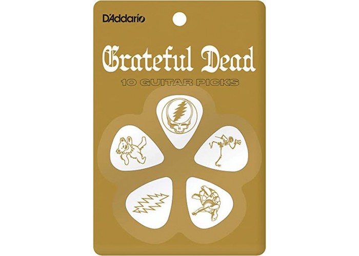 PLANET WAVES 1CWH4-10GD2 Grateful Dead Медиаторы, белые, 10шт, средние