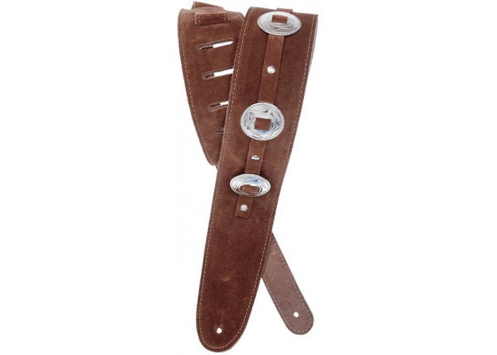 PLANET WAVES 25SSC01 гитарный ремень, замша, Deluxe Suede Strap, Conchos