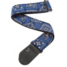 PLANET WAVES 50G03 гитарный ремень без наплечника, 50мм, рисунок Bandana Blue