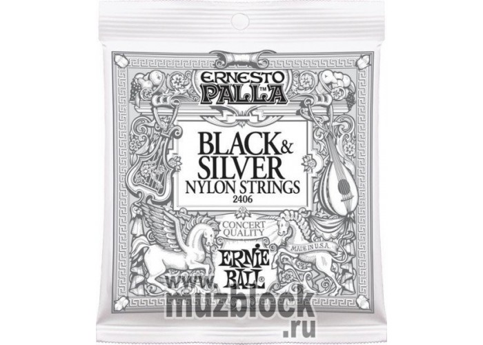 ERNIE BALL 2406 - нейлоновые струны для классической гитары, среднее натяжение, Ernesto Palla