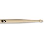 VIC FIRTH 8D - барабанные палочки 7A с деревянным наконечником и более длинной ручкой