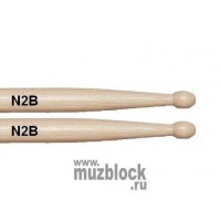 VIC FIRTH N2B - барабанные палочки 2B с деревянным наконечником