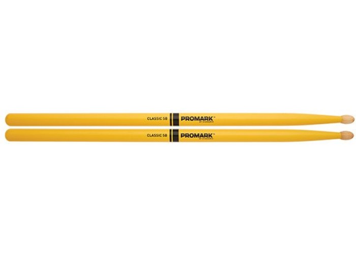 ProMark TX5BW-YELLOW 5B Барабанные палочки, желтые, орех гикори, деревянный наконечник