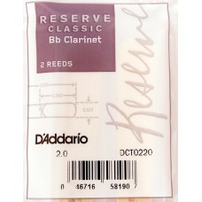 RICO DCT0220 Reserve Classic трости д/кларнета Bb №2 2 шт/уп