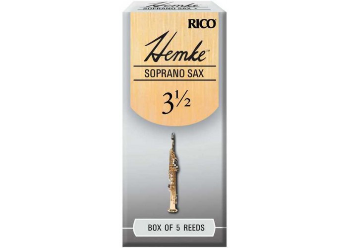 Rico RHKP5SSX350 Hemke Трости для саксофона сопрано, размер 3.5, 5шт