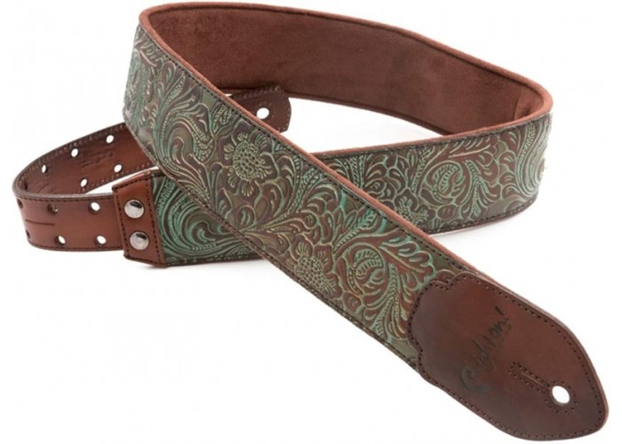 RightOn Straps 8401050090089 Leathercraft Blackguard Teal Ремень для гитары