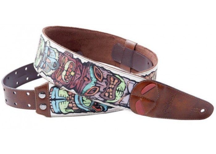 RightOn Straps 8401070280309 Mojo Tiki White Ремень для гитары