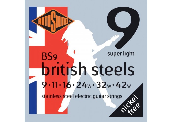 ROTOSOUND BS9 STRINGS STAINLESS STEEL струны для электрогитары