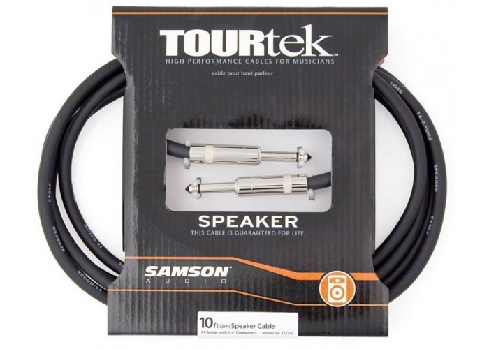 Samson TSQ10 Спикерный кабель 2х2,3 мм2 Jack-Jack, длина 3 м