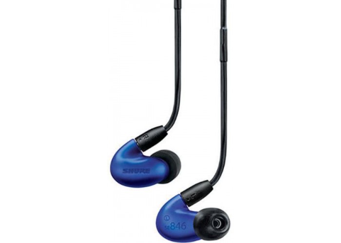 SHURE SE846-BLU+BT1-EFS премиальные беспроводные внутриканальные Bluetooth наушники, цвет синий.