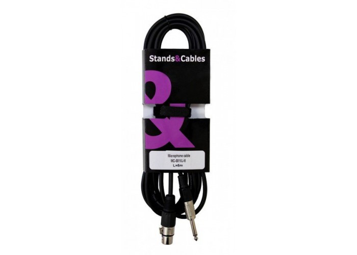 STANDS&CABLES MC-001XJ-5 микрофонный кабель XLR мама - JACK моно, 5 м