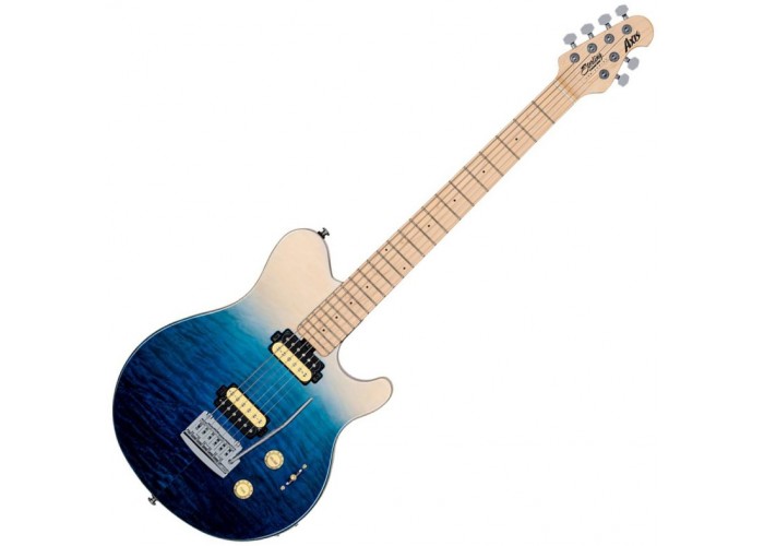 STERLING AXIS QUILTED MAPLE Spectrum Blue Электрогитара