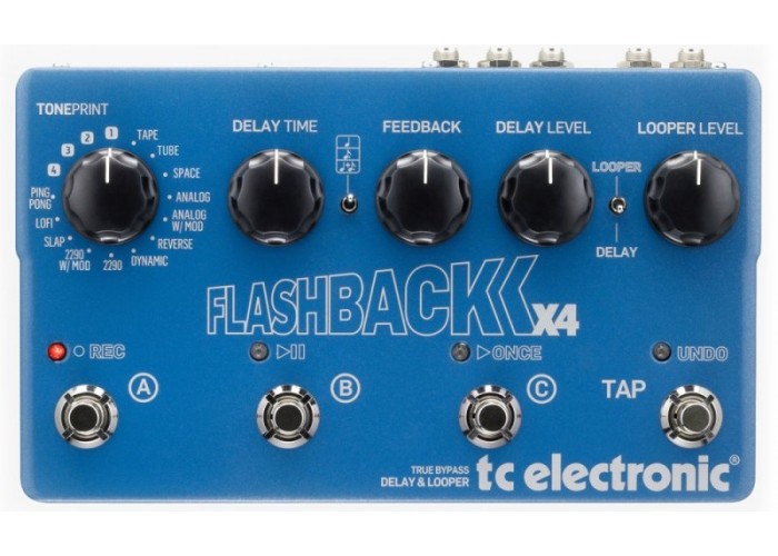 TC ELECTRONIC FLASHBACK X4 DELAY & LOOPER TonePrint педаль эффекта задержки и лупер