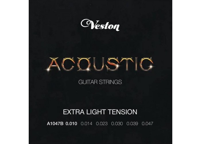 VESTON A1047 B - Струны для акустической гитары