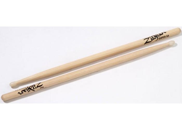 ZILDJIAN SUPER 5A барабанные палочки с нейлоновым наконечником, орех