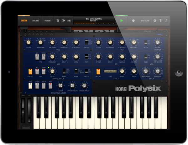 Korg iPolysix iPad синтезатор